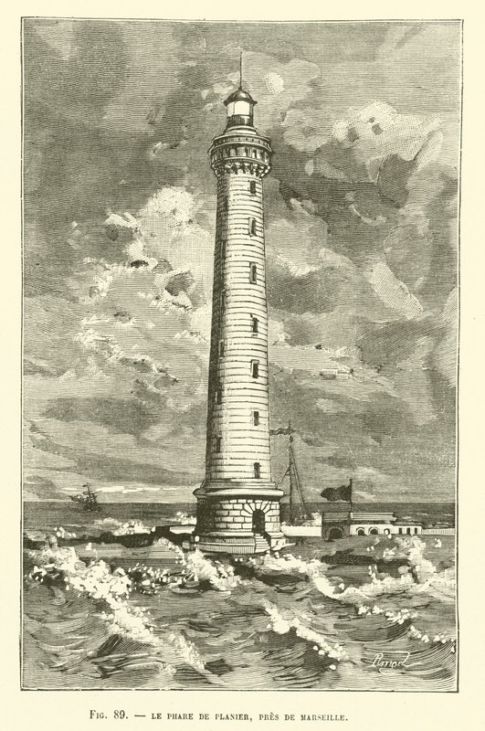 Der Leuchtturm von Planier, nahe Marseille von French School