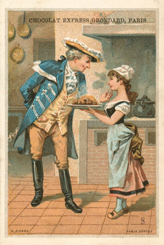 Mann und Küchenmädchen von French School