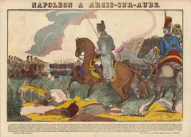 Napoleon in Arcis-sur-Aube von French School