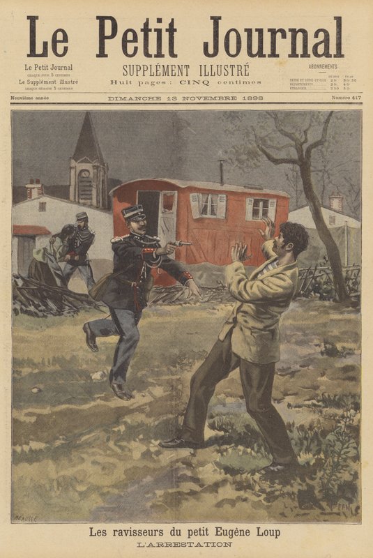 Die Verhaftung der Entführer des kleinen Eugene Loup von French School