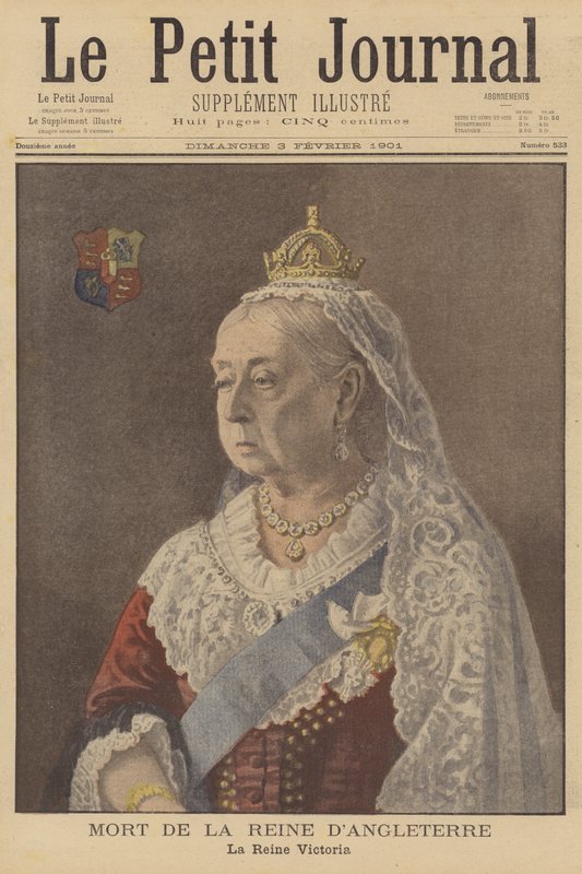 Der Tod von Königin Victoria von French School