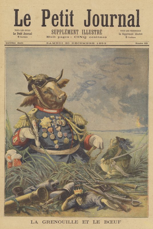 Der Frosch und der Stier von French School