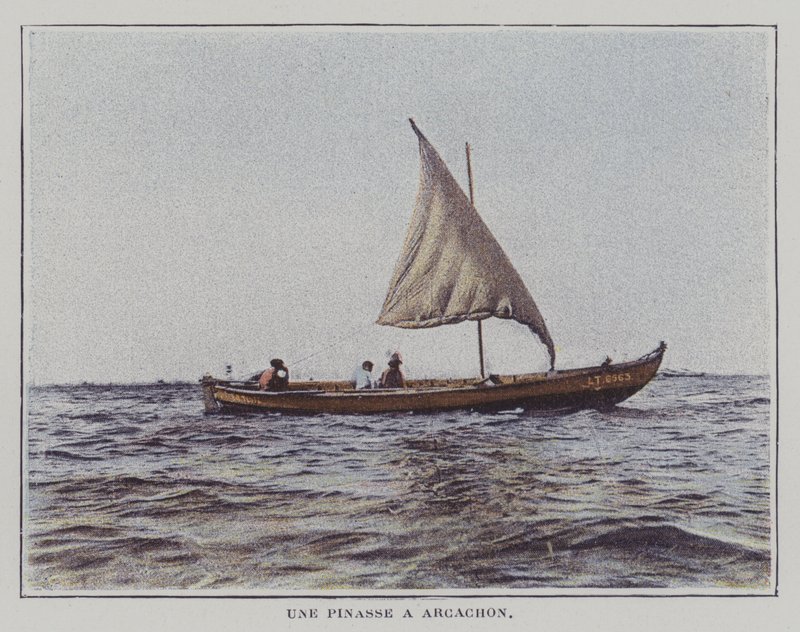 Eine Schaluppe in Arcachon, Frankreich von French Photographer
