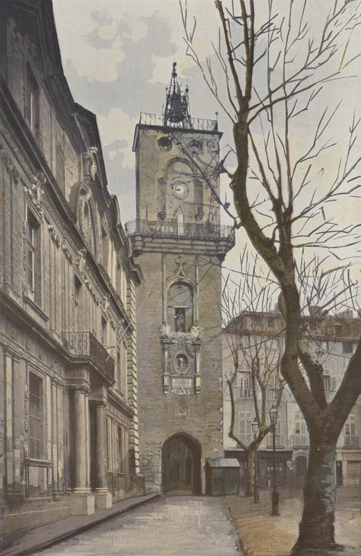Aix, Rathaus und Glockenturm von French Photographer