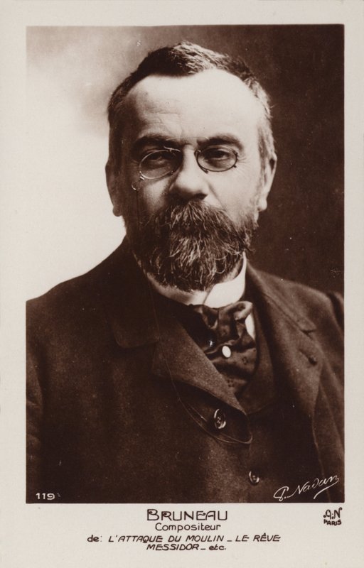 Alfred Bruneau, französischer Komponist (1857-1934) von French Photographer