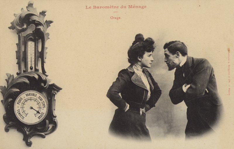 Barometer einer Beziehung, Sturm von French Photographer
