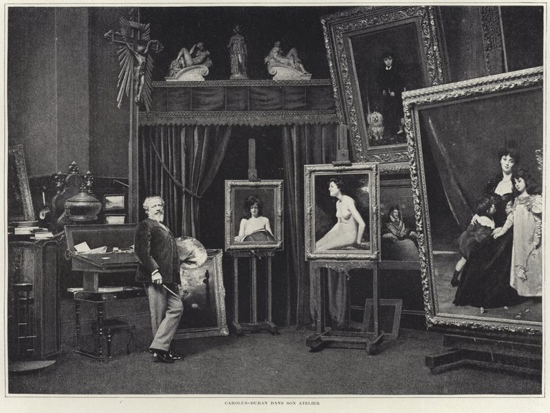 Carolus-Duran in seinem Atelier von French Photographer
