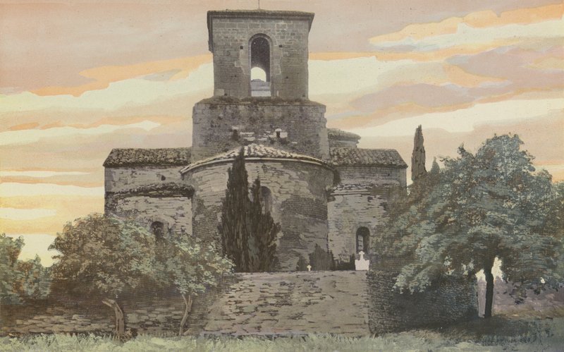 Chabrillan, Alte Kirche, Apsis von French Photographer