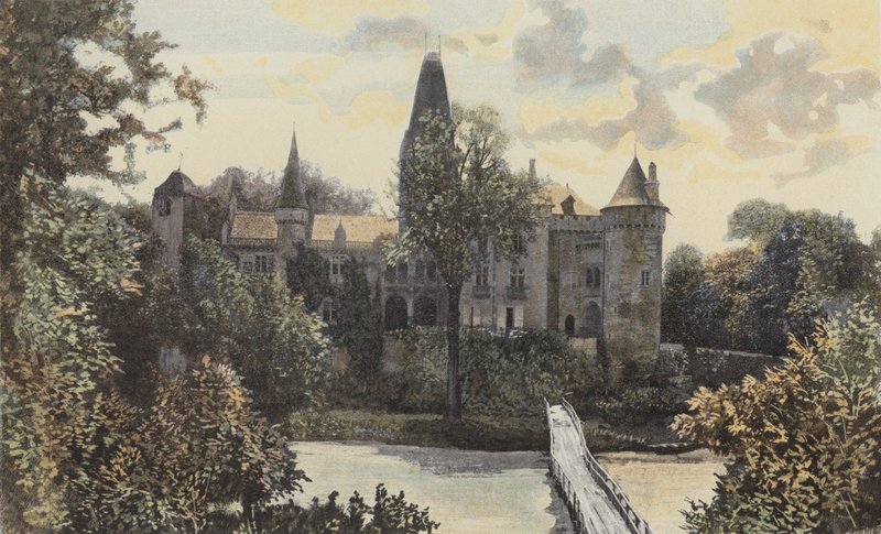 Cleron, Ansicht des Schlosses von French Photographer