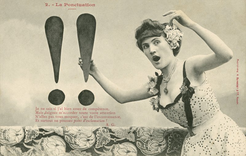 Mädchen mit zwei Ausrufezeichen von French Photographer