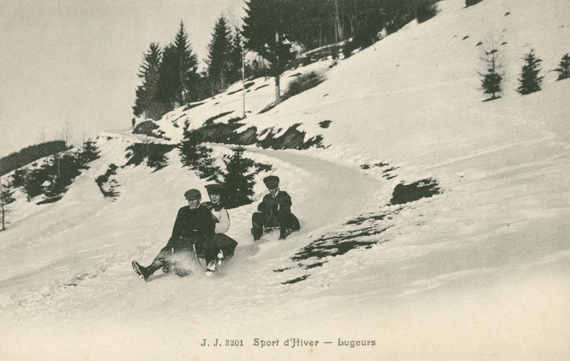 Rodler auf einem Berg von French Photographer