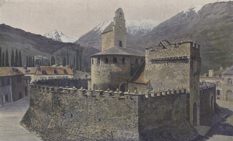 Luz, Kirche der Templer, Südostansicht von French Photographer