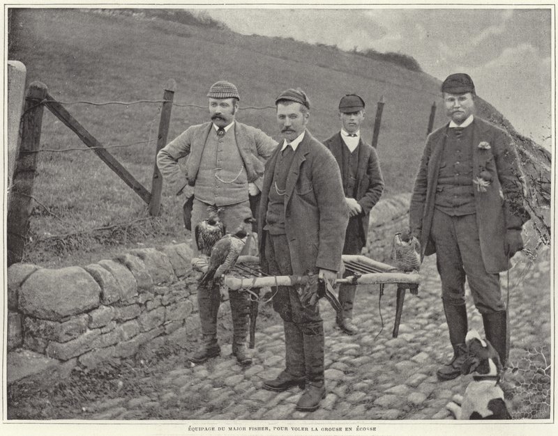 Major Fisher jagt Moorhühner in Schottland von French Photographer