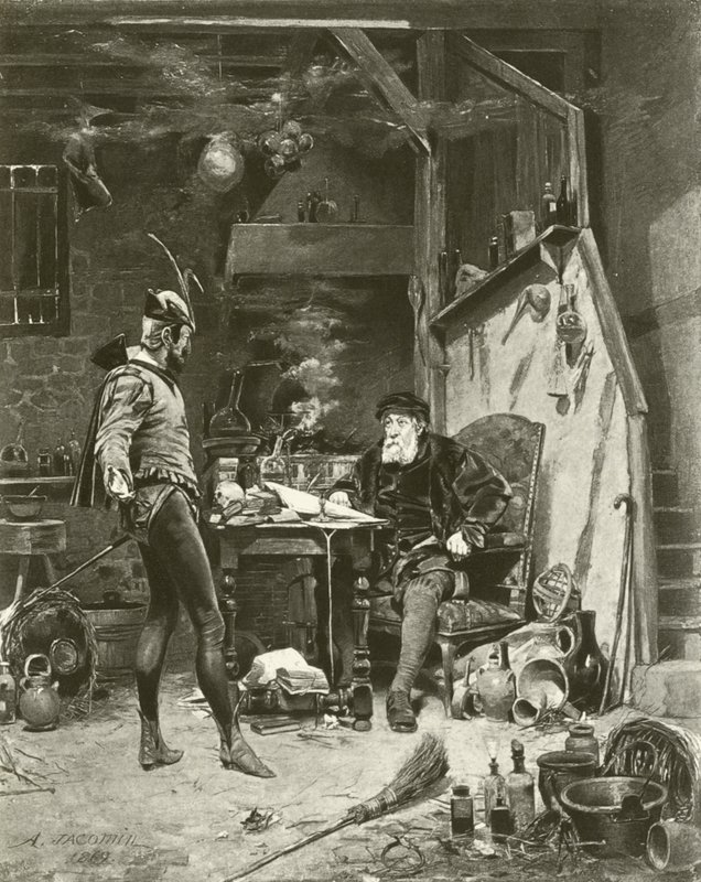 Mephistopheles und Faust von French Photographer