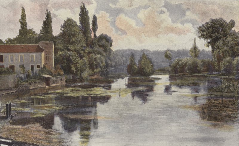 Montigny-sur-Loing, Ufer des Loing von French Photographer