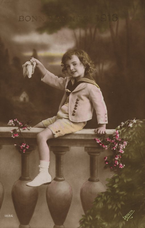 Neujahrskarte, 1916 von French Photographer
