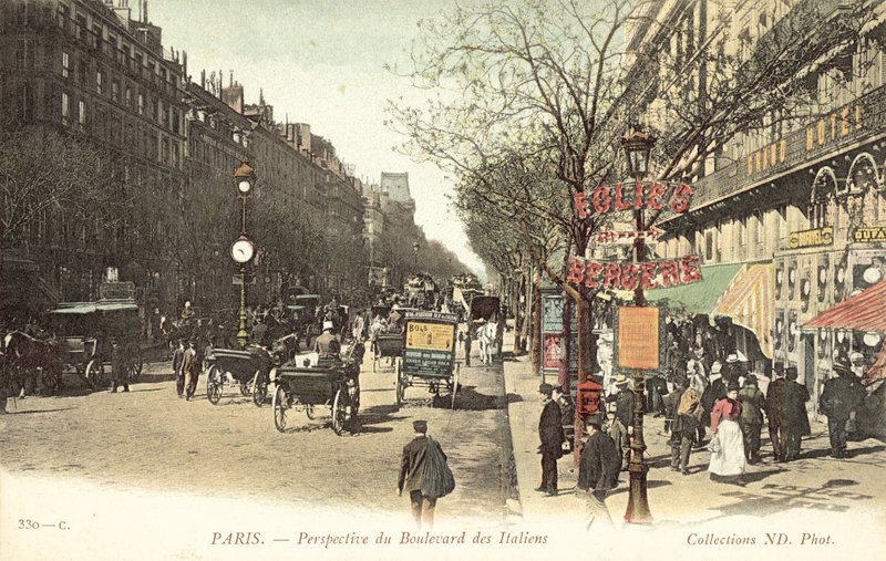 Paris, Boulevard des Italiens von French Photographer