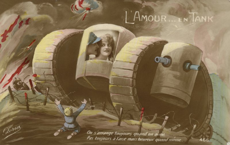 Romanze in einem Panzer von French Photographer