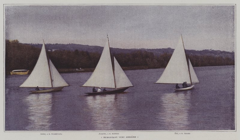 Flussaufwärts segeln mit Rückenwind von French Photographer