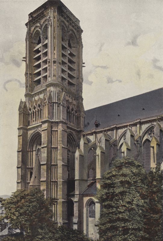 Soissons, Kathedrale (S O Turm) von French Photographer