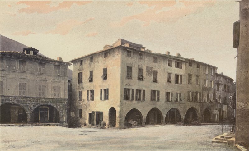 Sospel, Alte Häuser auf dem Place Saint-Michel von French Photographer