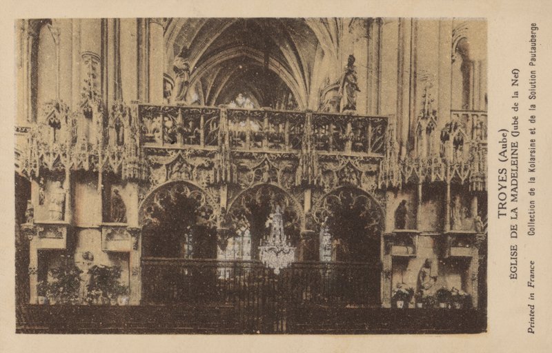 Troyes, Aube, Kirche der Madeleine von French Photographer