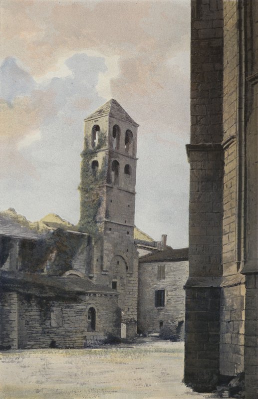 Villemagne, Alte Kirche St-Gregoire, Glockenturm von French Photographer