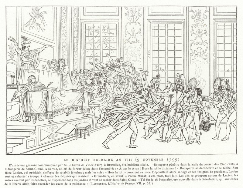 18. Brumaire, Jahr VIII (9. November 1799) von French School