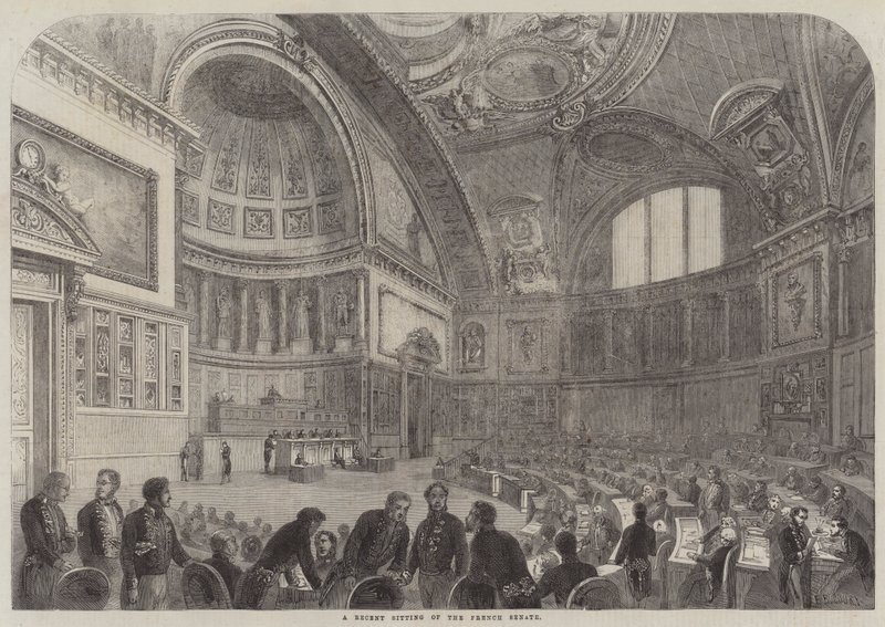 Eine Kürzliche Sitzung des Französischen Senats von French School