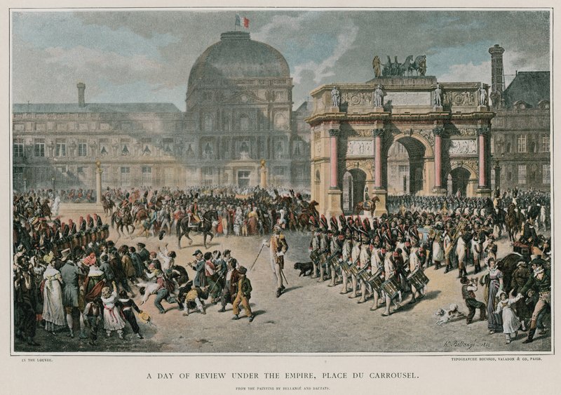 Ein Tag der Überprüfung unter dem Kaiserreich von French School
