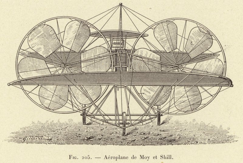 Flugzeug von Moy und Shill von French School
