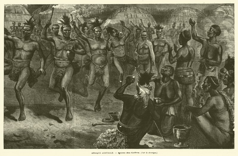 Südliches Afrika (Gravur) von French School