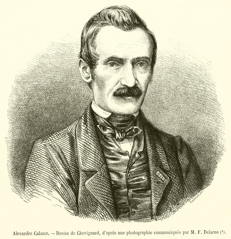Alexandre Calame (Gravur) von French School