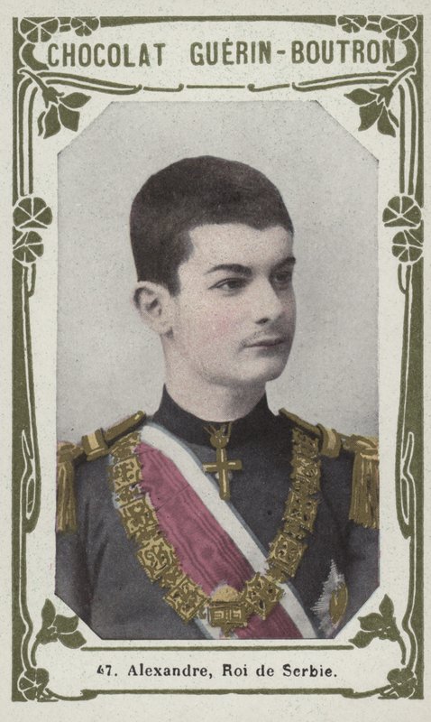 Alexander, König von Serbien von French School