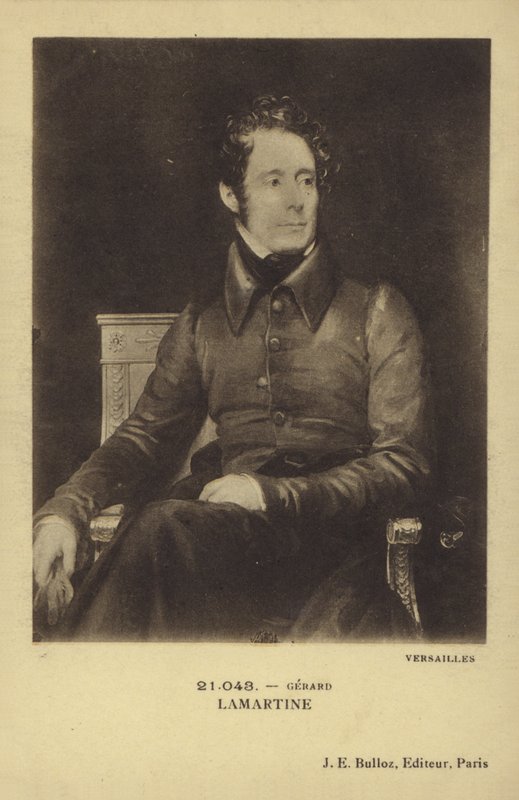 Alphonse de Lamartine von French School