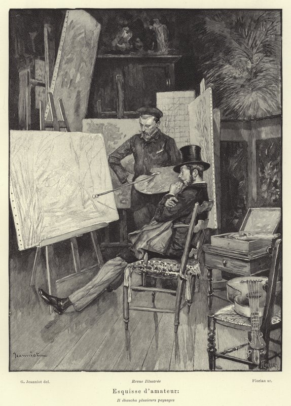Amateur-Skizze von French School