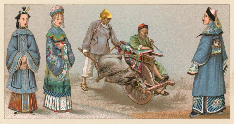 Asien Kostüm von French School