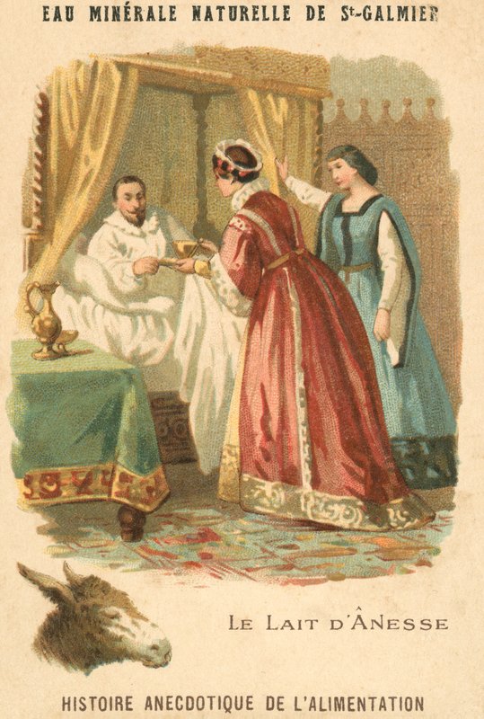 Eselsmilch (Chromolitho) von French School