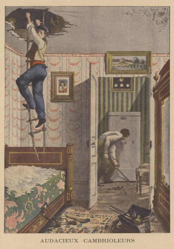 Kühne Einbrecher von French School
