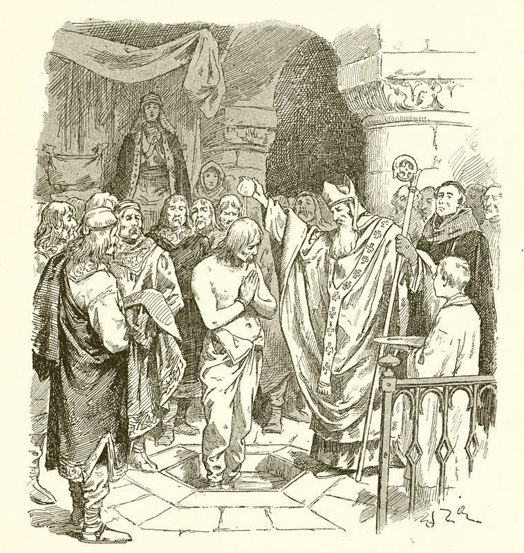 Taufe von Chlodwig von French School