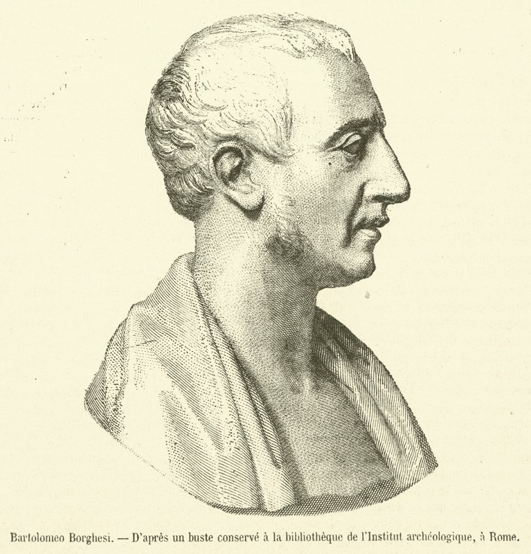 Bartolomeo Borghesi (Gravur) von French School