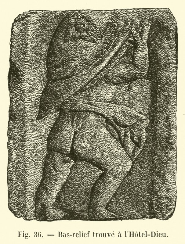 Relief gefunden im Hôtel-Dieu von French School