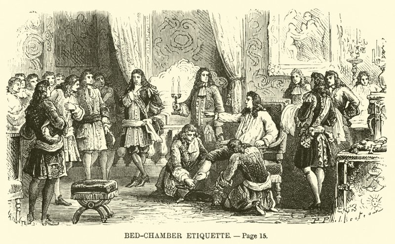 Etikette im Schlafzimmer von French School