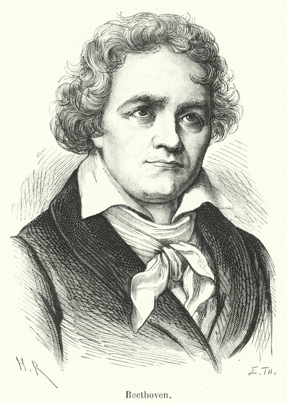 Beethoven (Gravur) von French School