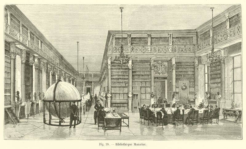 Bibliothek Mazarine von French School