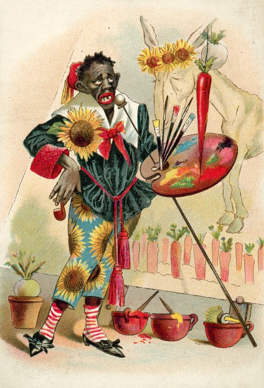 Schwarzer Künstler von French School