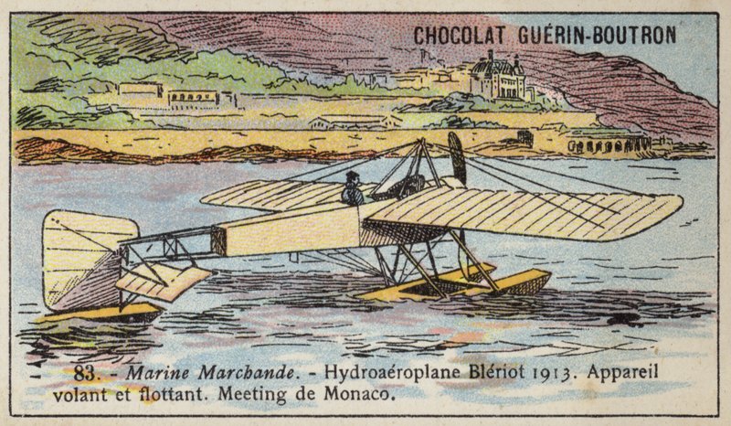 Bleriot Wasserflugzeug von French School