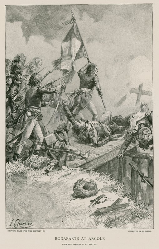 Bonaparte bei Arcole von French School