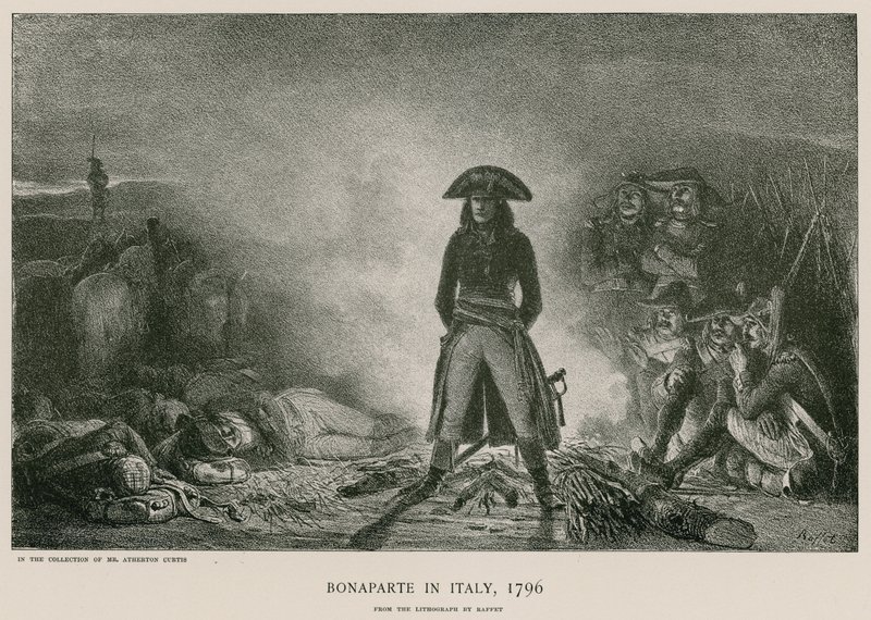Bonaparte in Italien von French School