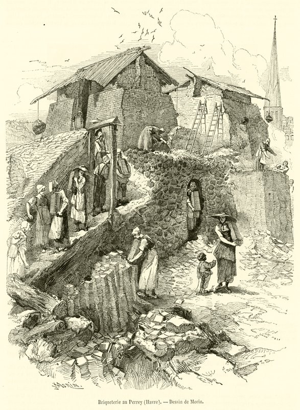 Ziegelei in Perrey, Havre von French School